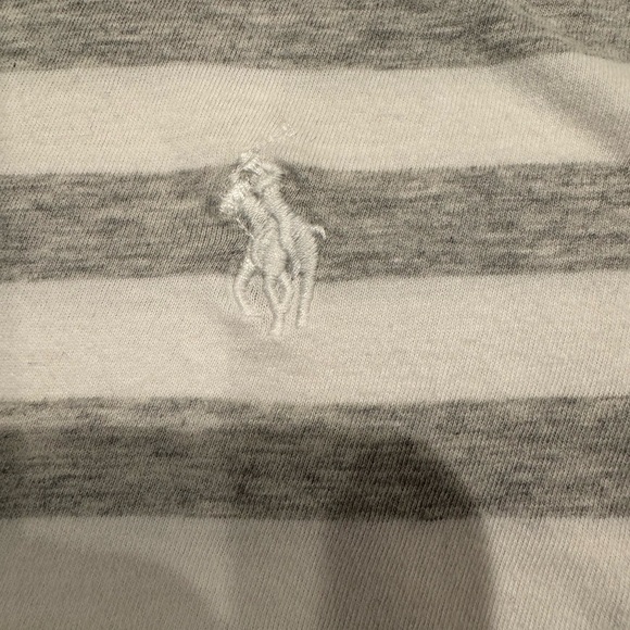 Polo by Ralph Lauren Red, Navy, and Gray Striped Tees - Picture 11 of 13